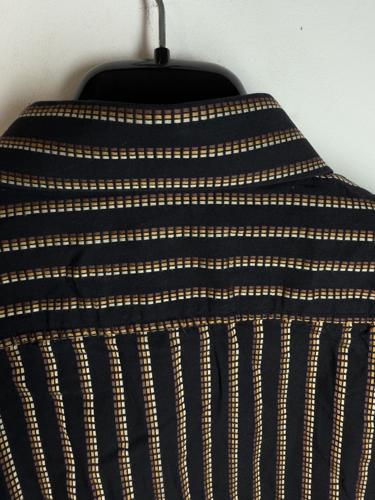 Yves Saint Laurent Black YSL Shirt Striped Size US XL / EU 56 / 4 - 11 Thumbnail