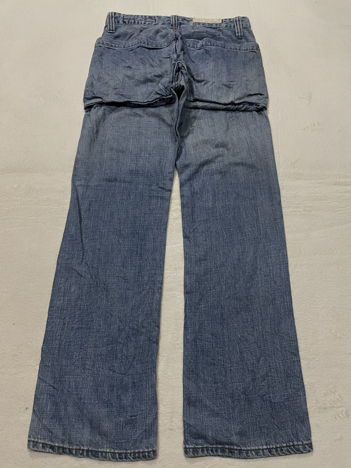 Japanese Brand Vintage Touch JeanSmith Sick Big Pocket Straight Cut Jeans Size US 32 / EU 48 - 16 Thumbnail