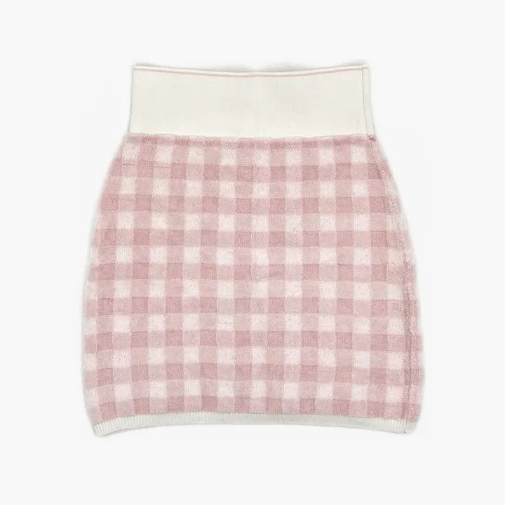 Alexander Wang Alexander Wang Pink Checkered Mini Skirt - Size 22" - 3 Thumbnail