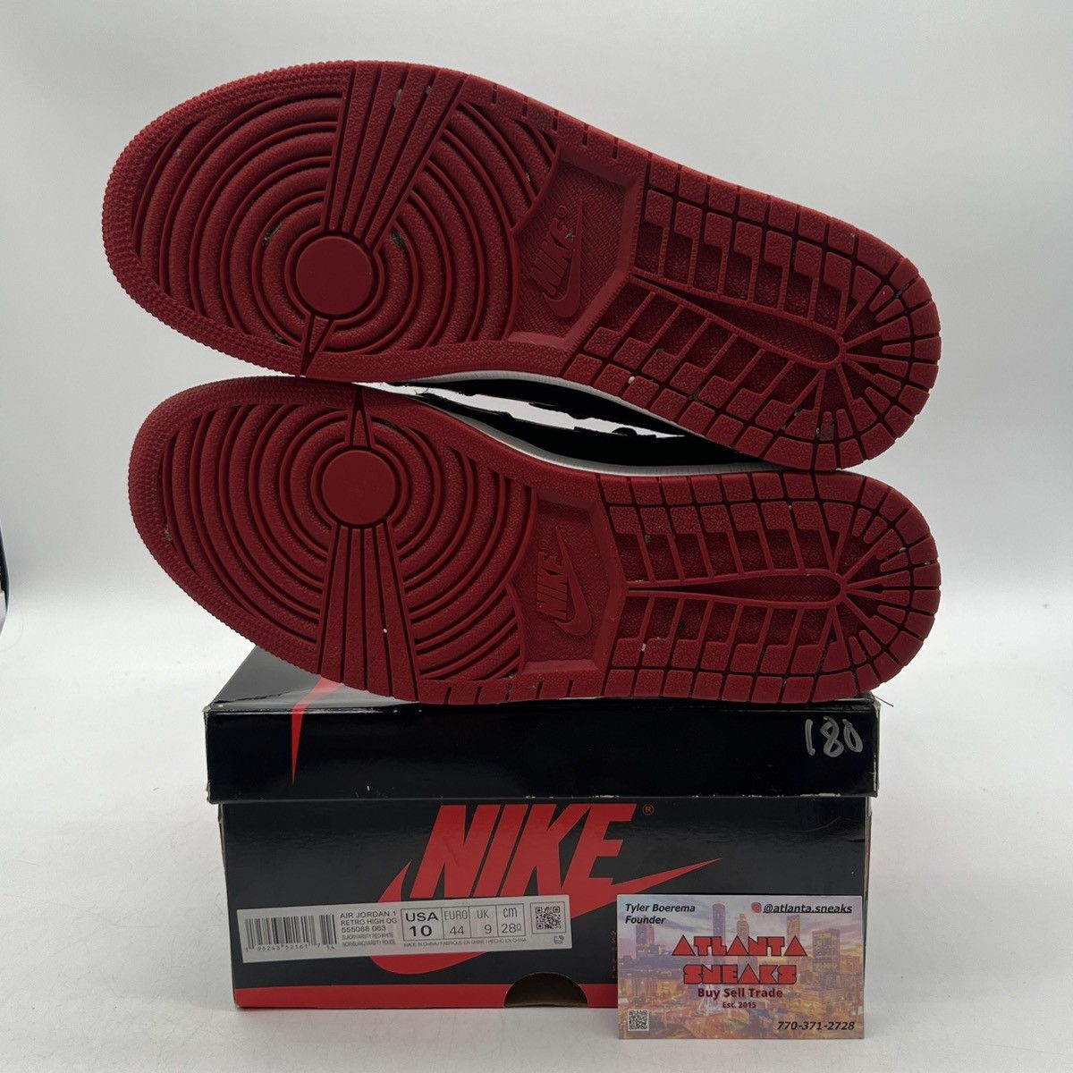Nike Air Jordan 1 high bred Size US 10 / EU 43 - 8 Thumbnail