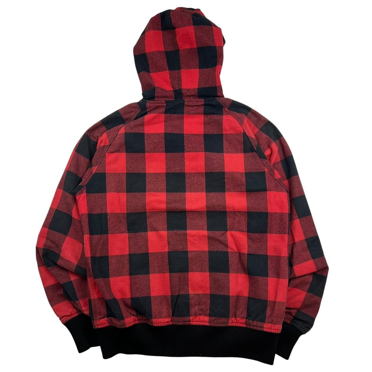 Stussy Vintage Stussy Chequered Zip Up Workwear Jacket Red - Medium Size US M / EU 48-50 / 2 - 2 Thumbnail