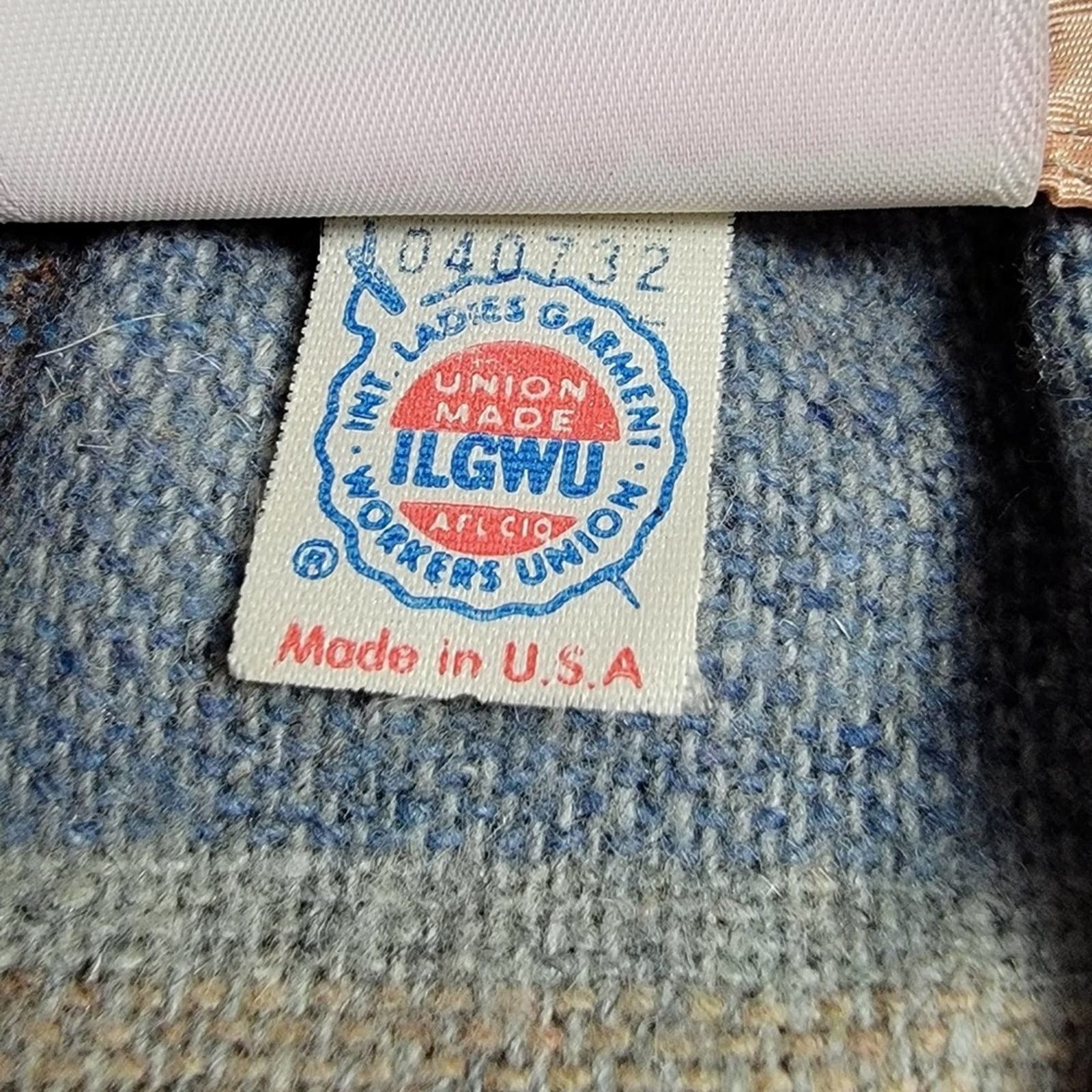Vintage Vintage 80's Cottage Prairie Wool Pastel Plaid Jacket Size M / US 6-8 / IT 42-44 - 4 Thumbnail