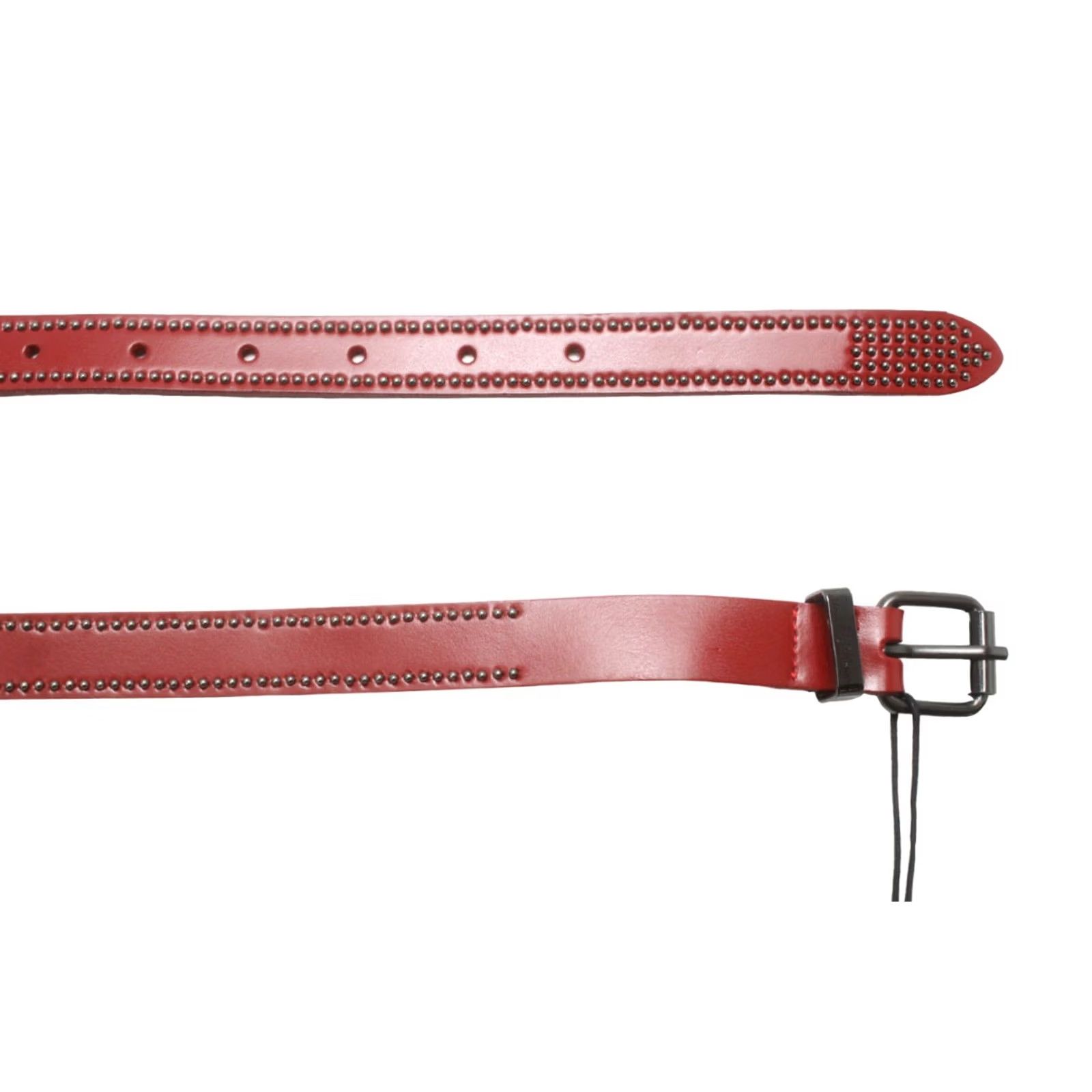 Cop Copine COP COPINE Kano Belt Women's LARGE Genuine Leather Burgundy Stud Detail Belt Size ONE SIZE - 6 Thumbnail