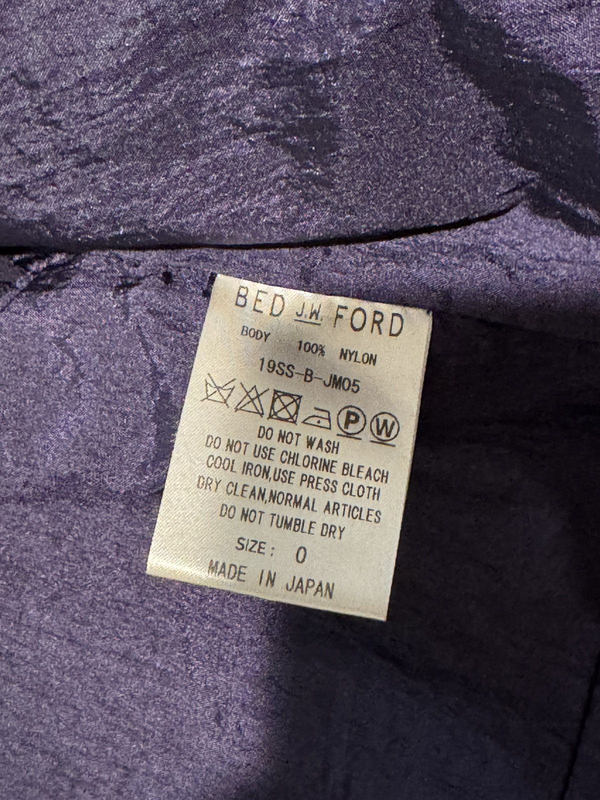 Bed j.w. Ford BED JW FORD SS19 RAIN JACKET Size US XS / EU 42 / 0 - 4 Thumbnail