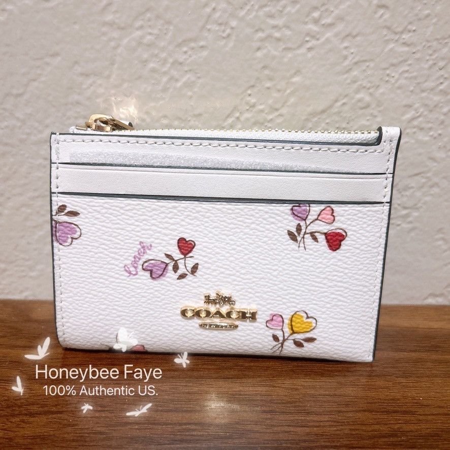 Coach Mini Skinny Id Case With Heart Print CW967 Size ONE SIZE - 2 Thumbnail