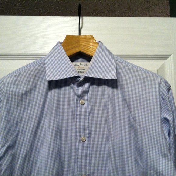 T.M. Lewin T.M LEWIN MEN'S LILAC COTTON DRESS SHIRT SIZE: 16-41 Size US L / EU 52-54 / 3 - 3 Thumbnail