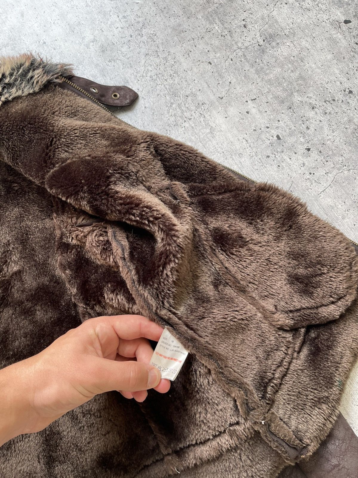 Japanese Brand Vintage If Six Was Nine Style Leather Ribbed Faux Fur Jacket Size L / US 10 / IT 46 - 6 Thumbnail