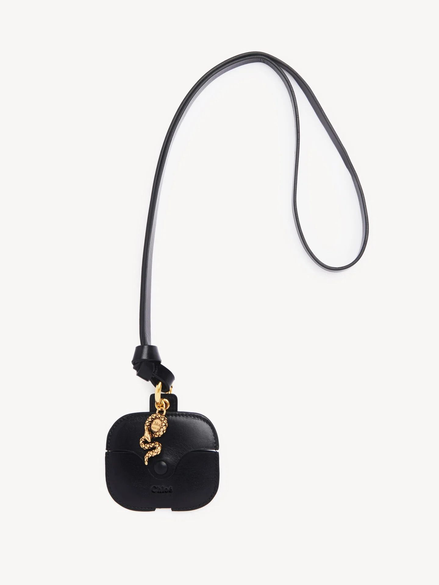 Chloe o1loc1c10226 Size: OS / Snake Airpods Case in Black Size ONE SIZE - 1 Thumbnail