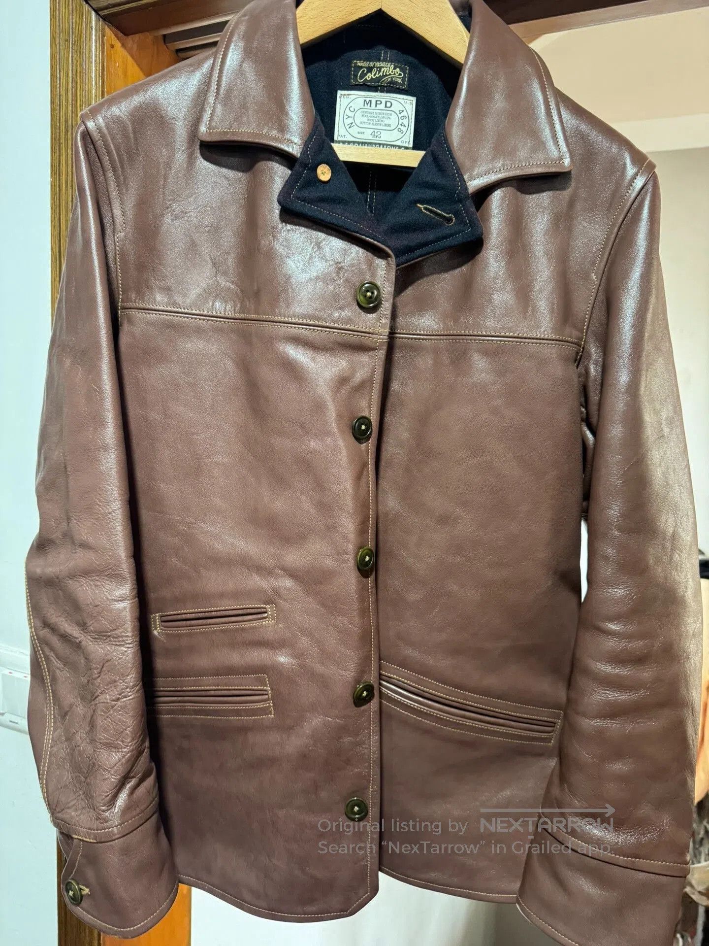 Visvim COLIMBO Stockmans 30's Leather Coat. Size US XS / EU 42 / 0 - 1 Thumbnail