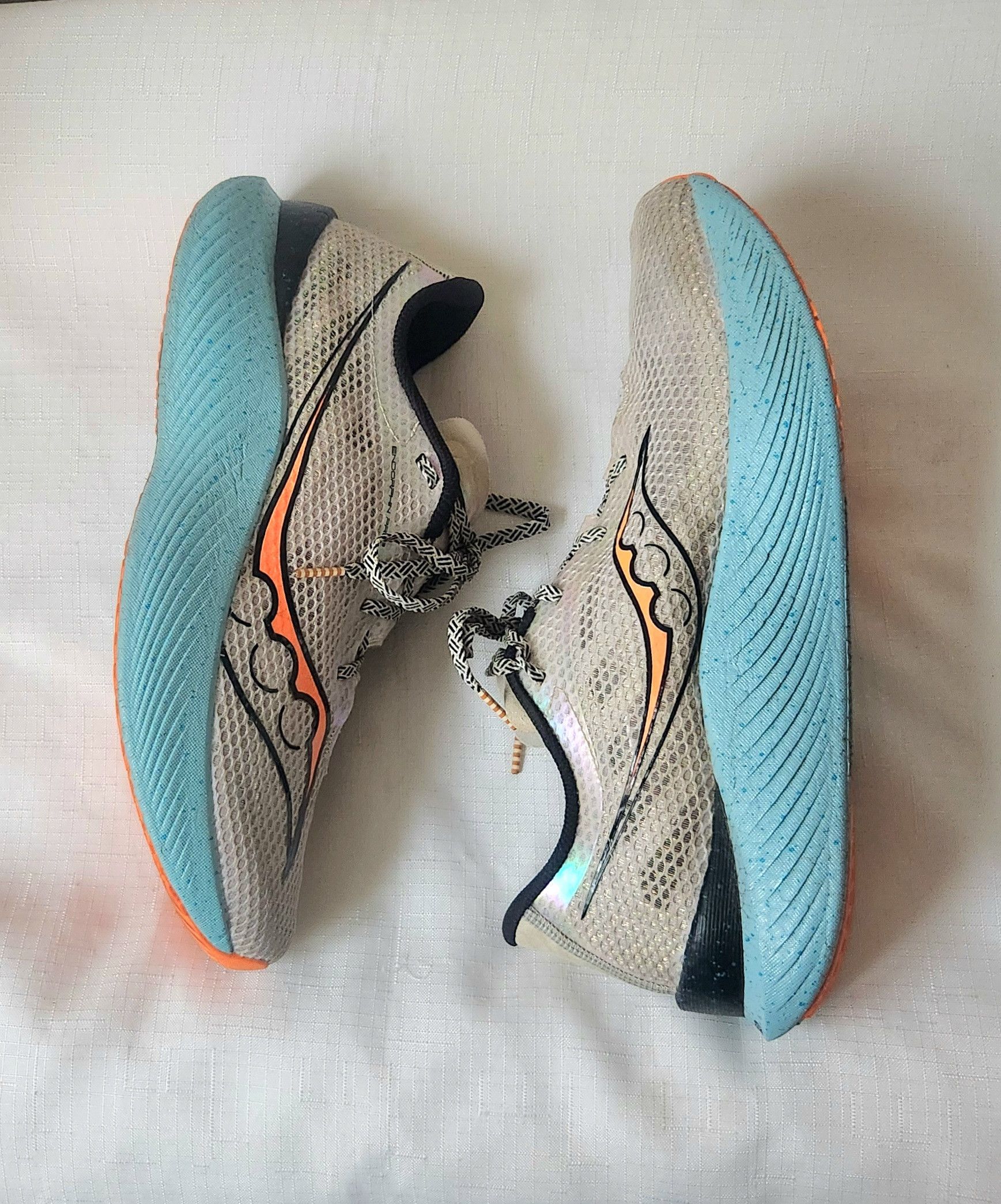 Saucony Saucony Endorphin Pro 3 Fog/ Vizi Orange 2023 (S20755-25) Size US 11.5 / EU 44-45 - 7 Thumbnail