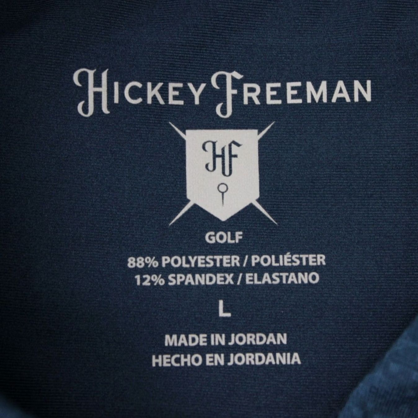 Vintage Hickey Freeman Polo Shirt Mens Large Blue Polyester Stretch S/S Pullover Polo Shirt Mens Large Blue Polyester Stretch S/S Pullover Size US L / EU 52-54 / 3 - 7 Thumbnail