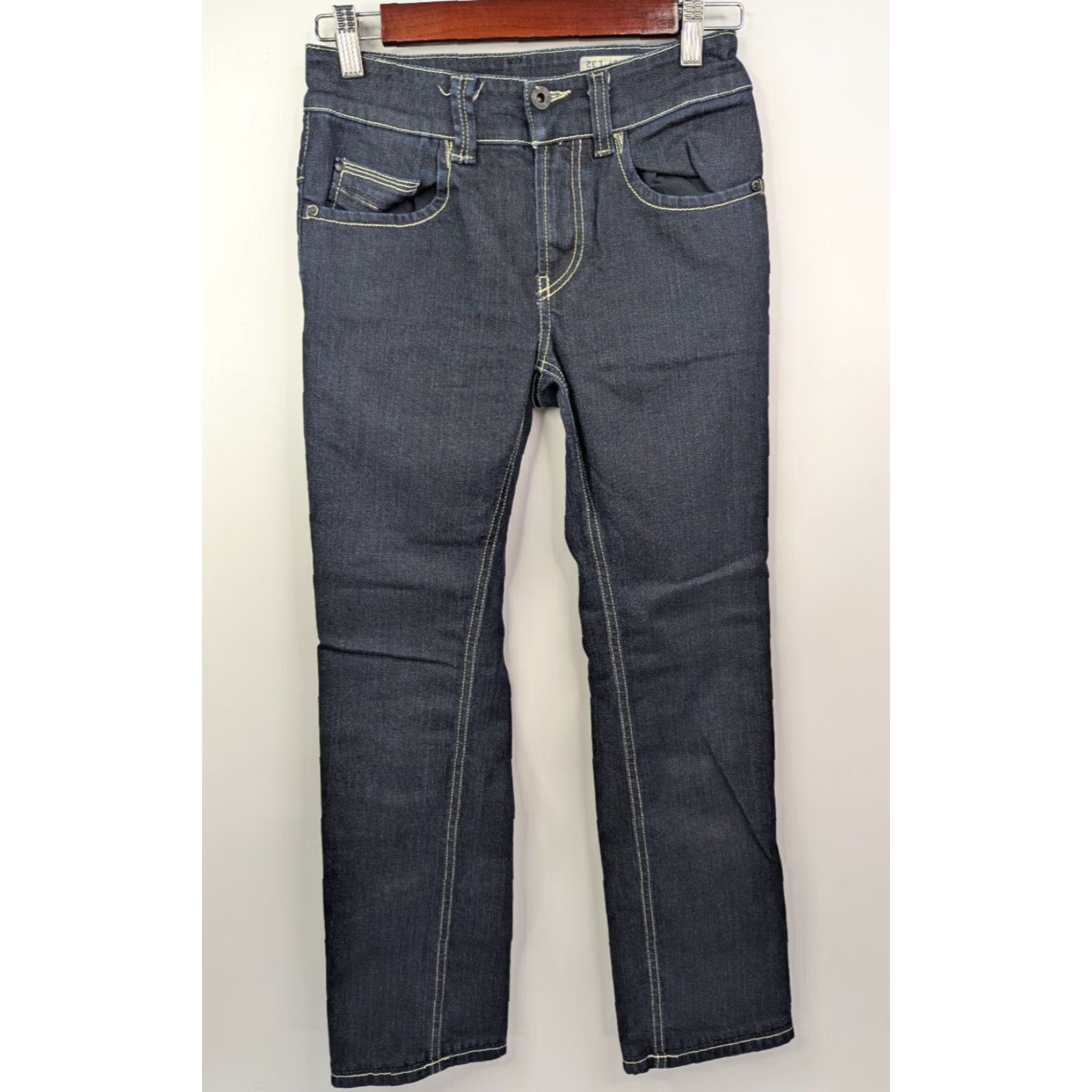 Diesel Diesel Jeans Womens 27x28 Brucke Stretch Low Rise Blue Denim Dark Wash Italy Size 27" / US 4 / IT 40 - 2 Thumbnail