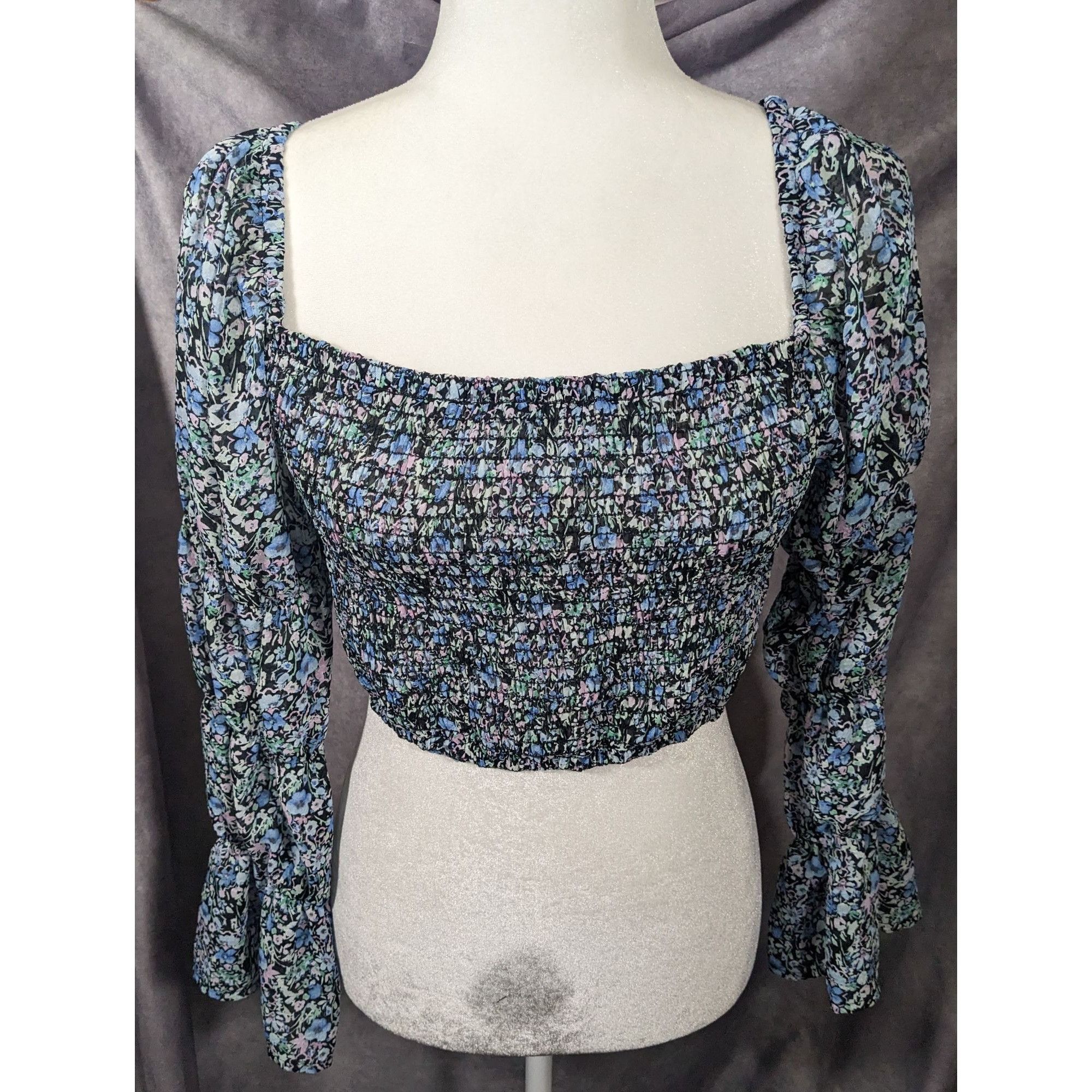 Other Between Ten Black Floral Jodie Top Size Small Size S / US 4 / IT 40 - 9 Thumbnail