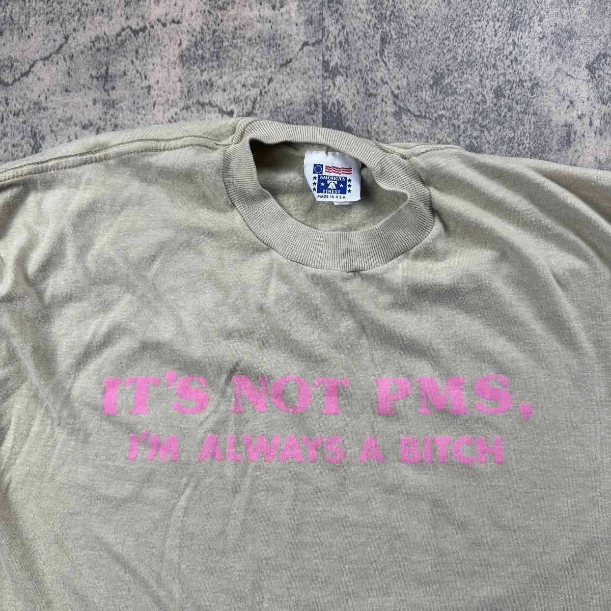 Vintage Vintage 80s It’s not PMS Single Stitched T Shirt Size US M / EU 48-50 / 2 - 3 Thumbnail