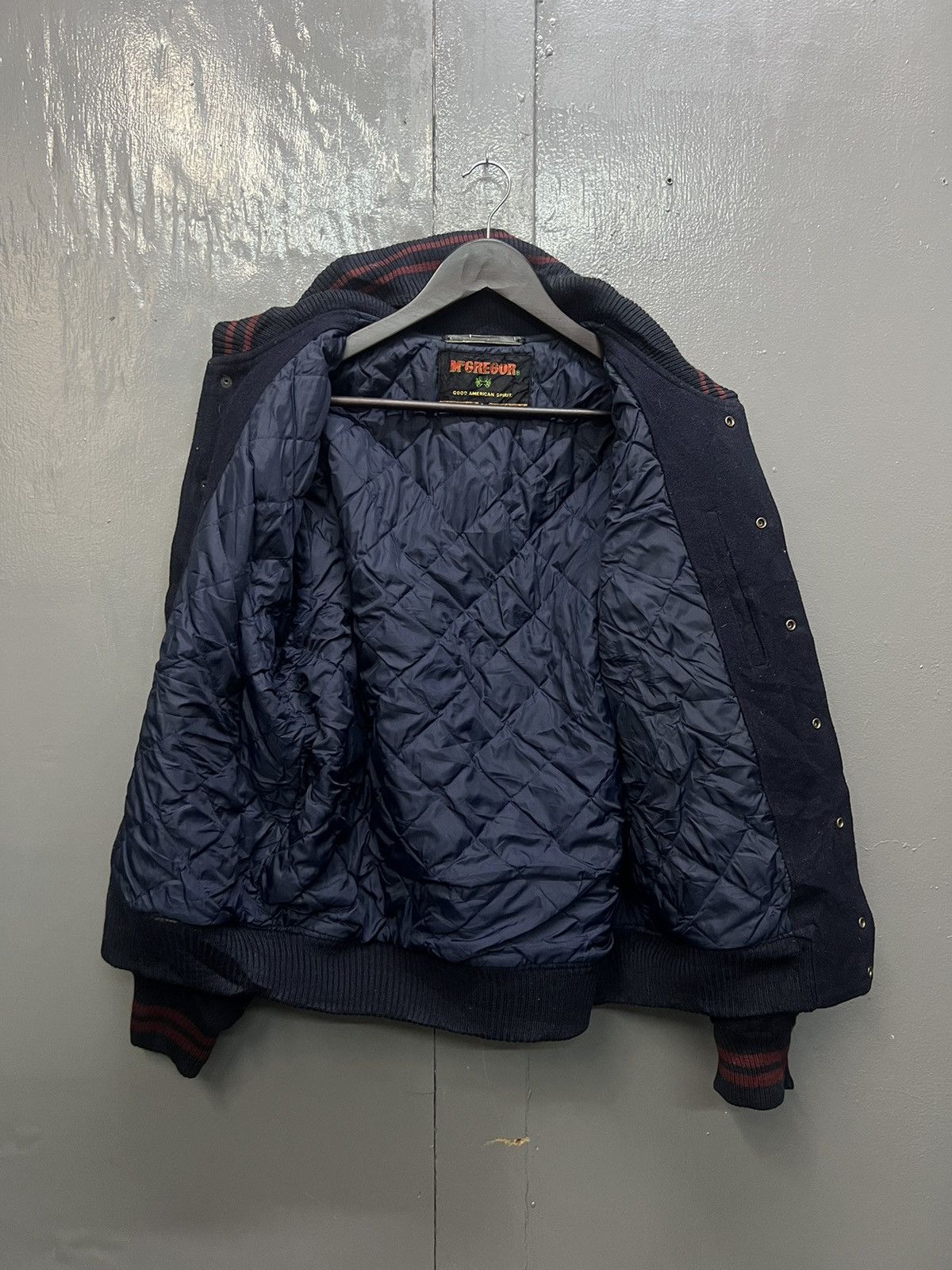 Vintage Vintage McGregor Wool Leather Varsity Jacket Size US L / EU 52-54 / 3 - 6 Thumbnail