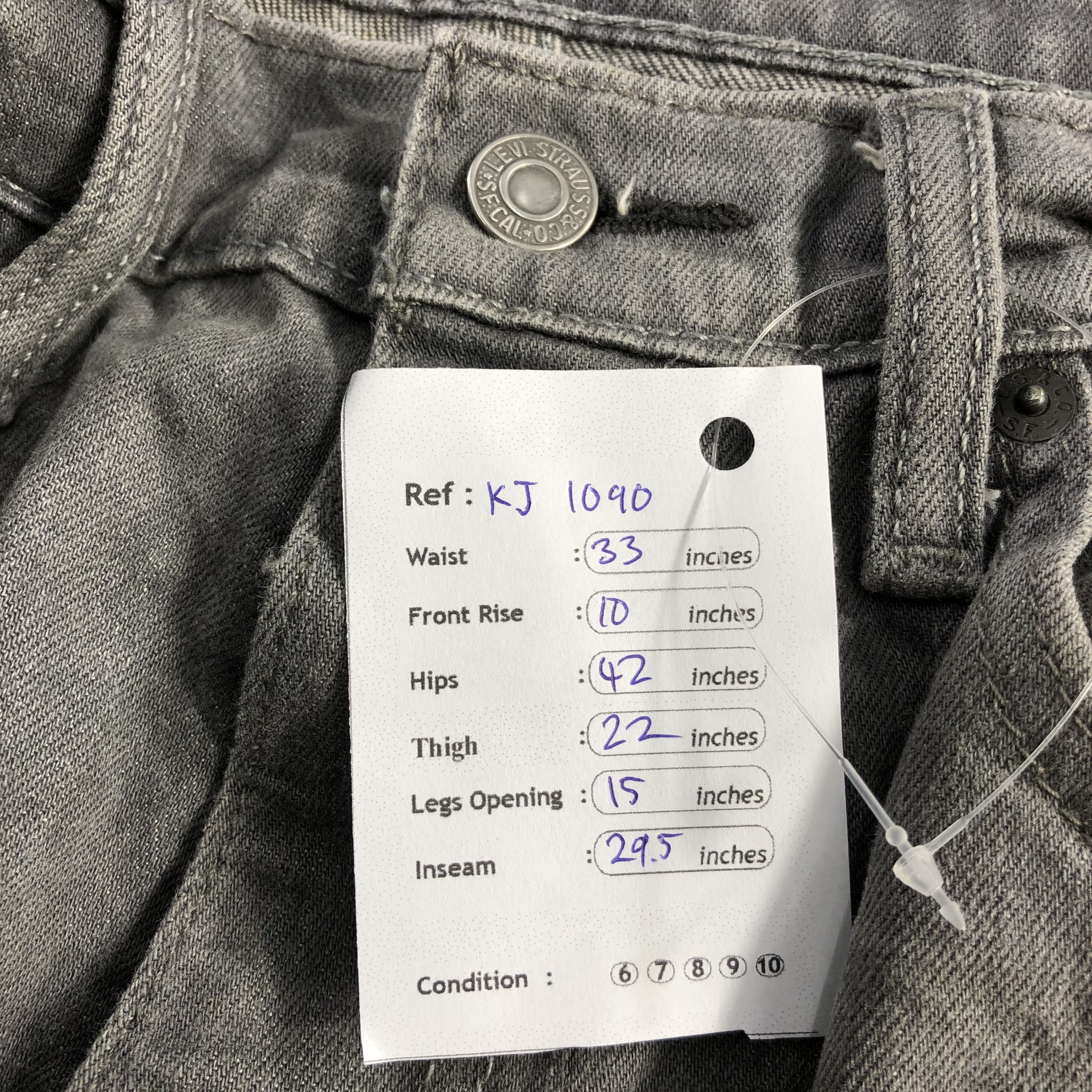 Levi's Levis 541 Jeans Faded Black Denim KJ1090 Size US 32 / EU 48 - 14 Thumbnail