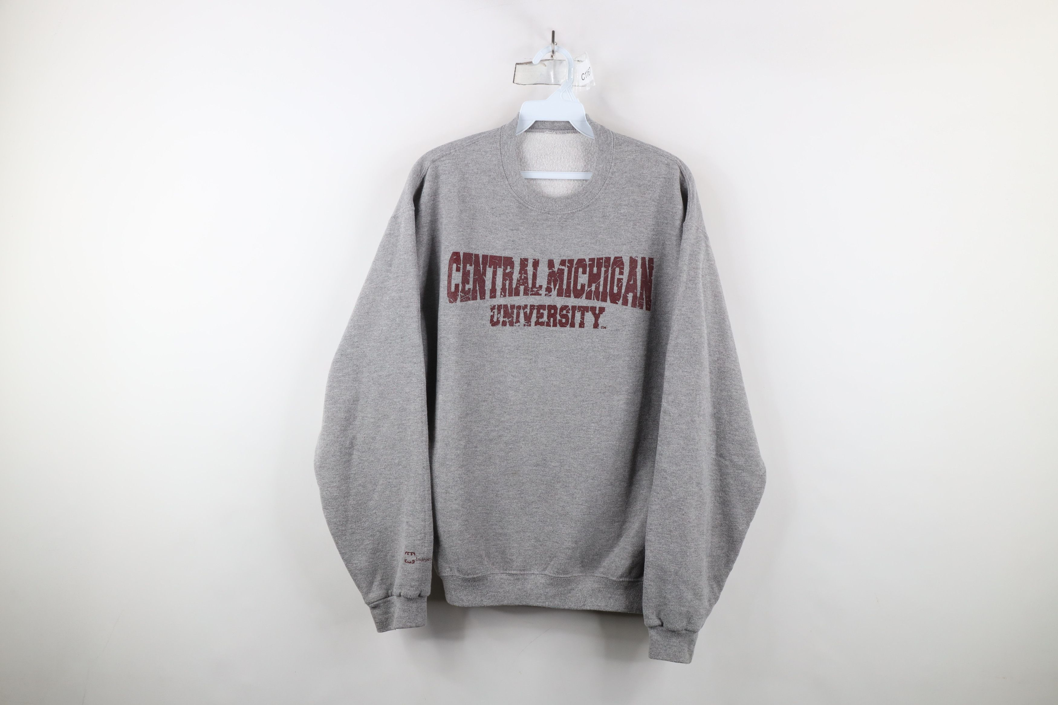 Vintage Vintage 90s Central Michigan University Crewneck Sweatshirt Size US M / EU 48-50 / 2 - 1 Thumbnail