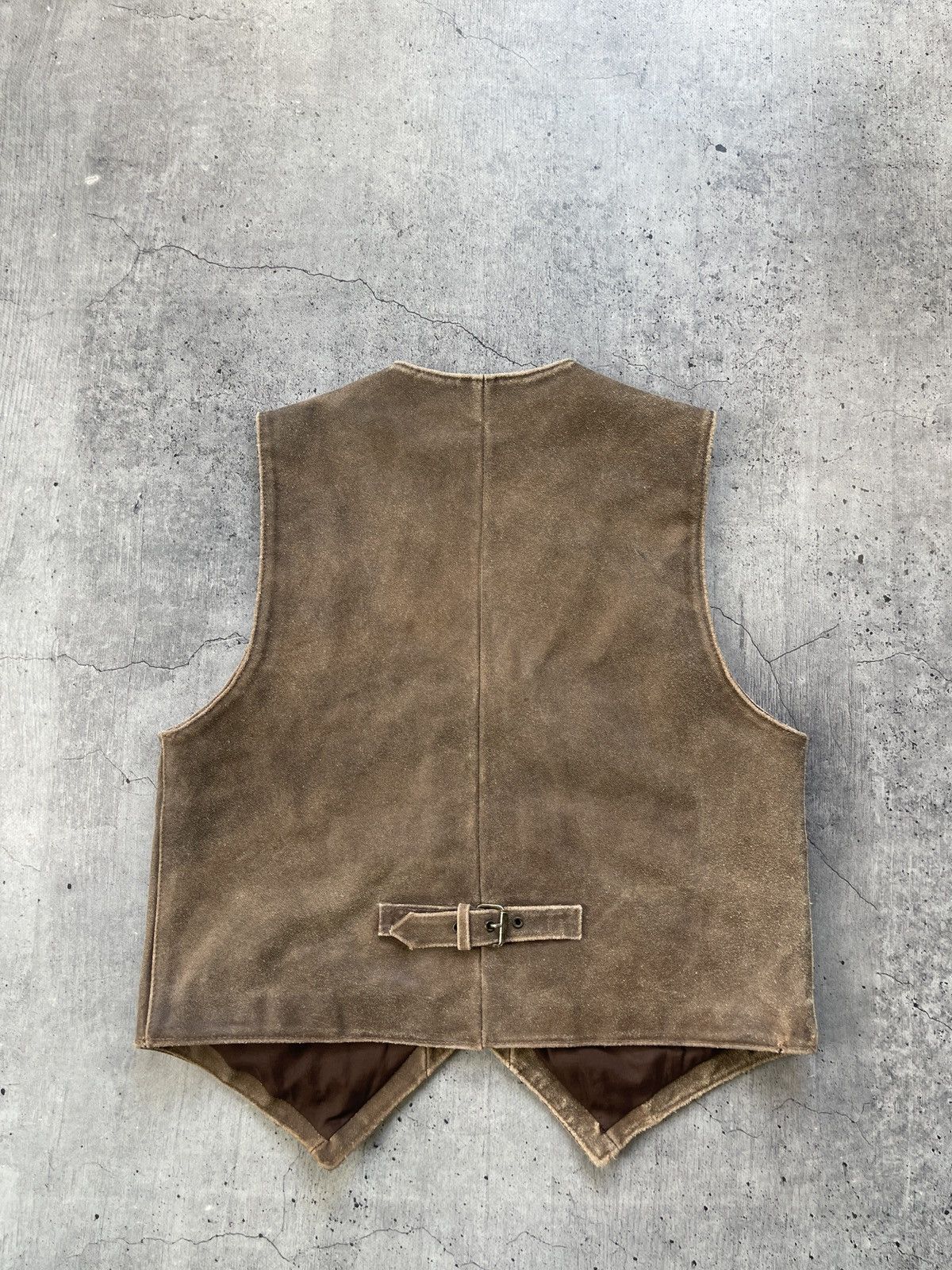 Genuine Leather 1990s Vintage Genuine Leather Waistcoat Vest Size US M / EU 48-50 / 2 - 4 Thumbnail