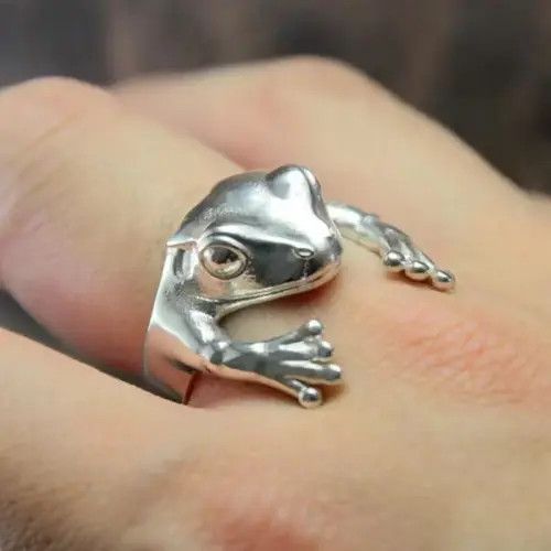 Ring Of Fire Cute Frog Adjustable Finger Rings Size ONE SIZE - 4 Thumbnail