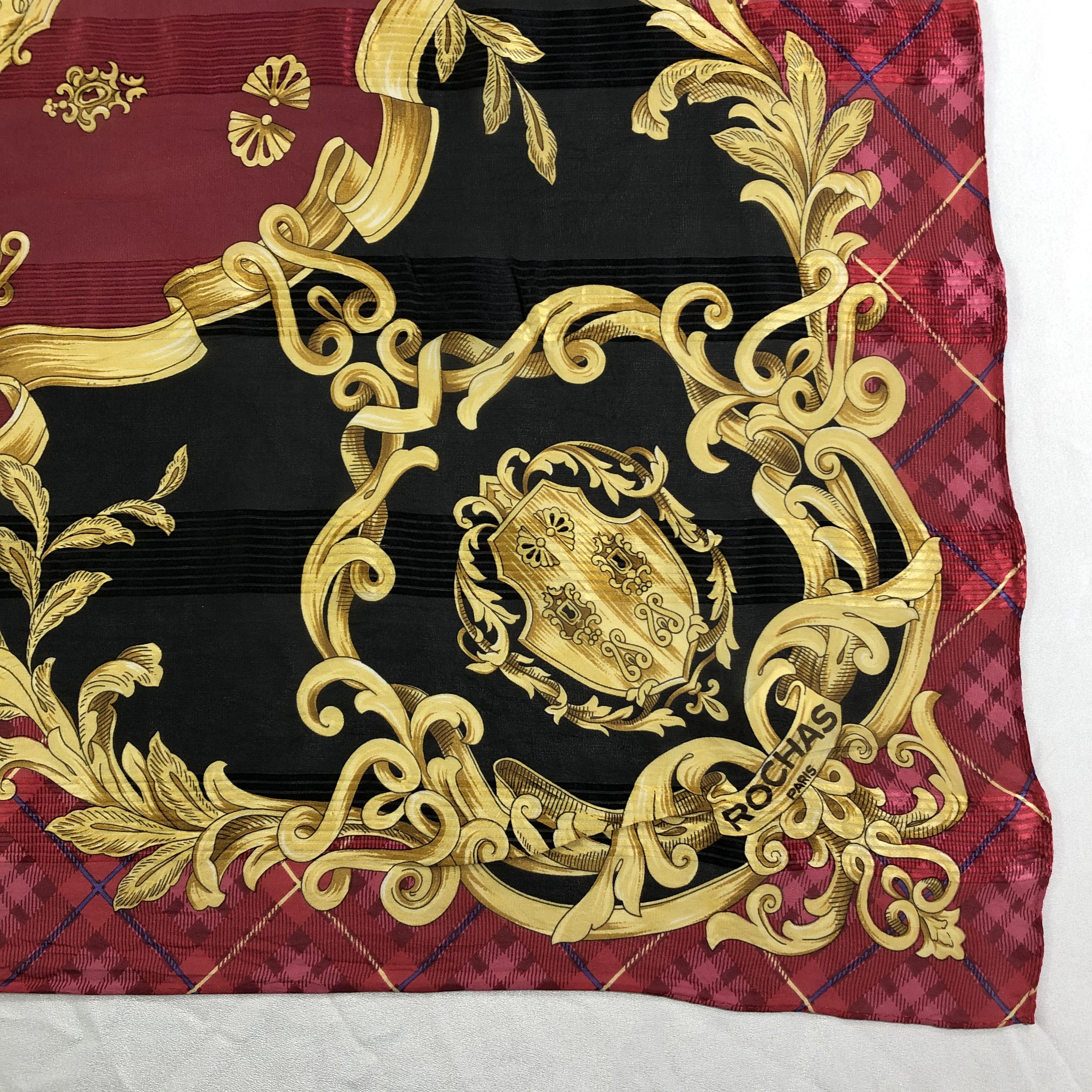 Vintage Vintage Rochas Silk Scarf Size ONE SIZE - 3 Thumbnail