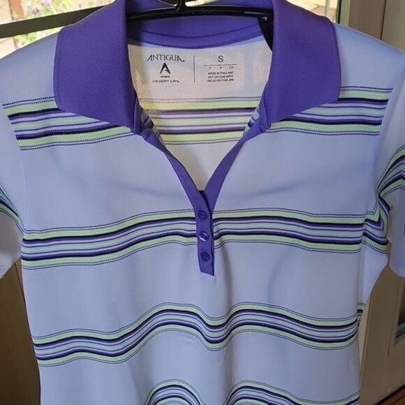 Antigua Antigua Desert Dry Embroidered Sz. S Colorful Polo Golf Shir Size S / US 4 / IT 40 - 3 Thumbnail