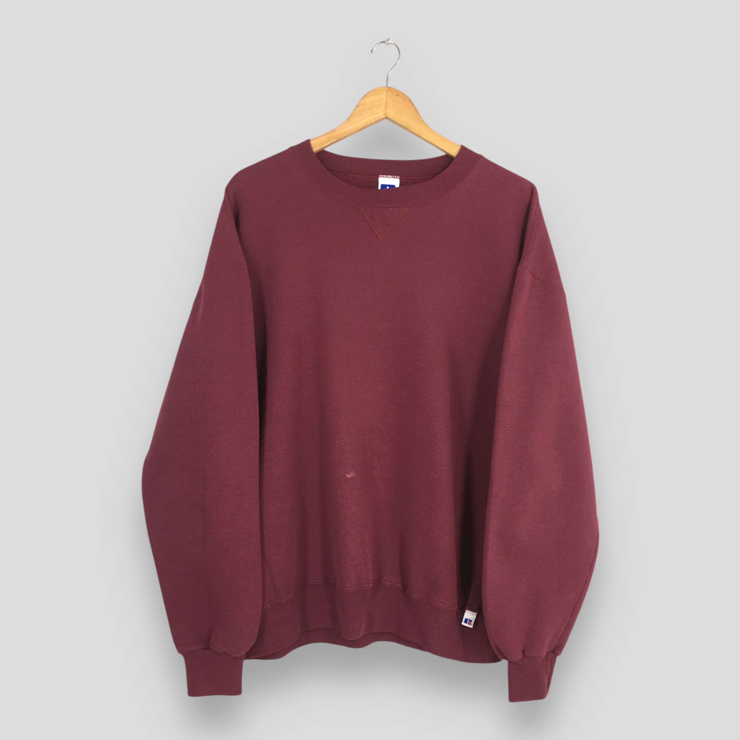 Russell Athletic Vintage 90s Russell Athletic Plain Red Sweatshirt XLarge Size US XL / EU 56 / 4 - 1 Thumbnail