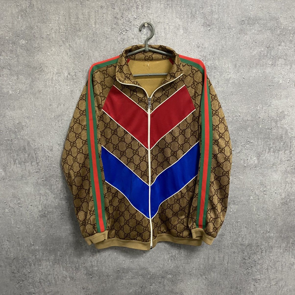 Gucci Vintage Monogram Gucci Full Zip Jacket GG Hoodie Olypmic Size US L / EU 52-54 / 3 - 1 Thumbnail