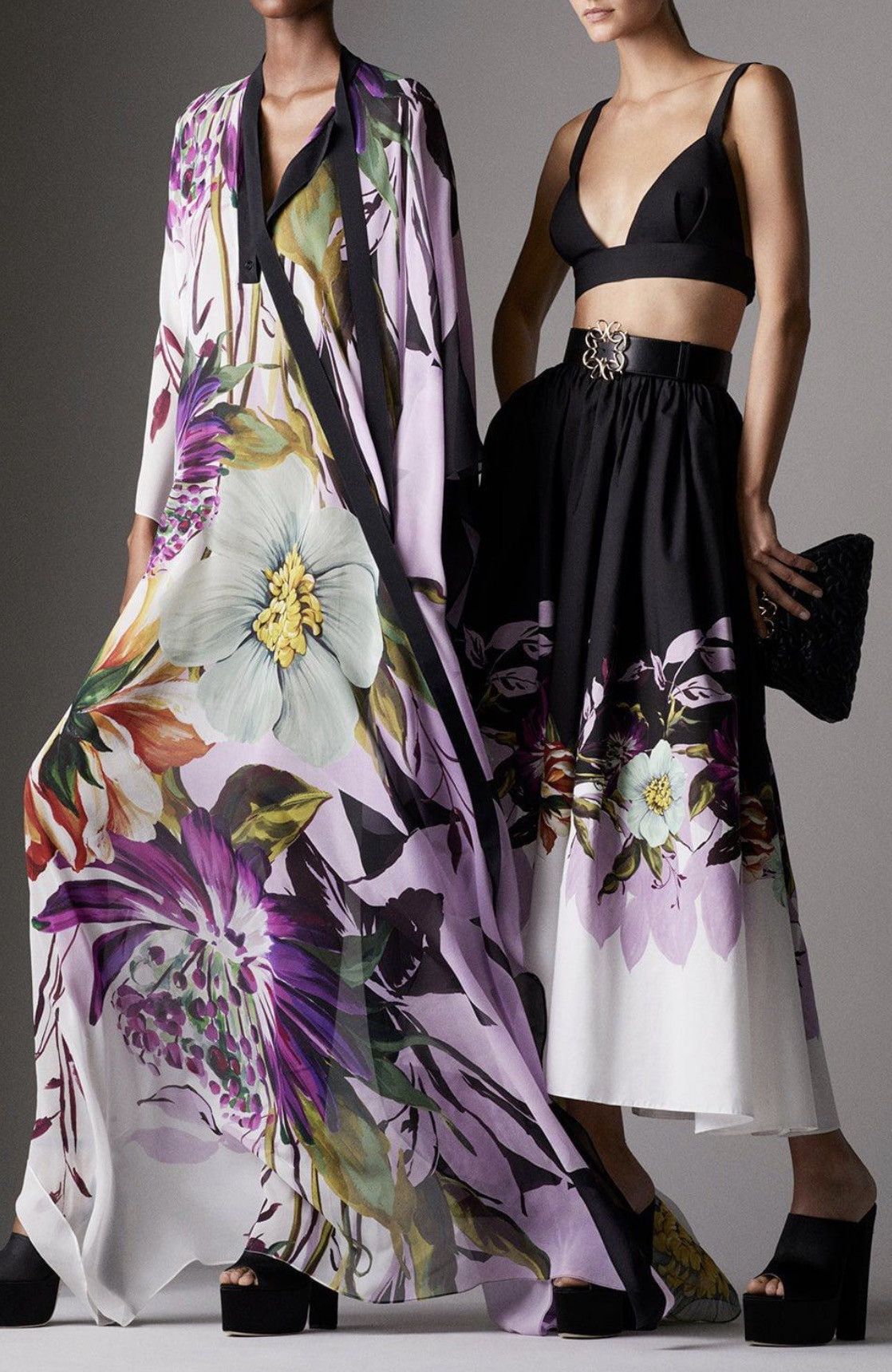 Elie Saab ELIE SAAB Floral-Print Poplin Skirt Size 32" / US 10 / IT 46 - 5 Thumbnail