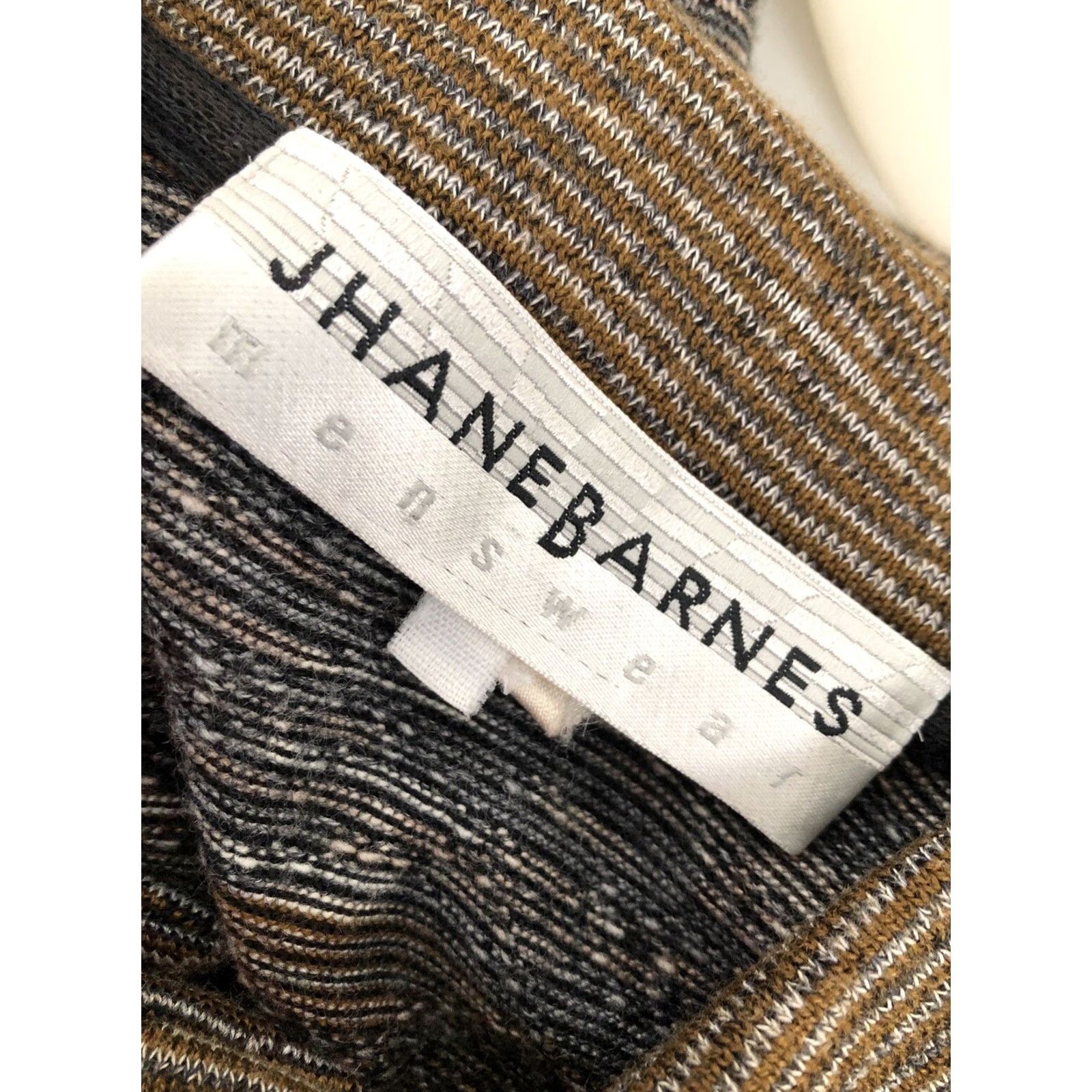 Vintage JHANE BARNES / ITALY - WOOL BLEND Textured Mens Md. Sweater Size US M / EU 48-50 / 2 - 5 Thumbnail