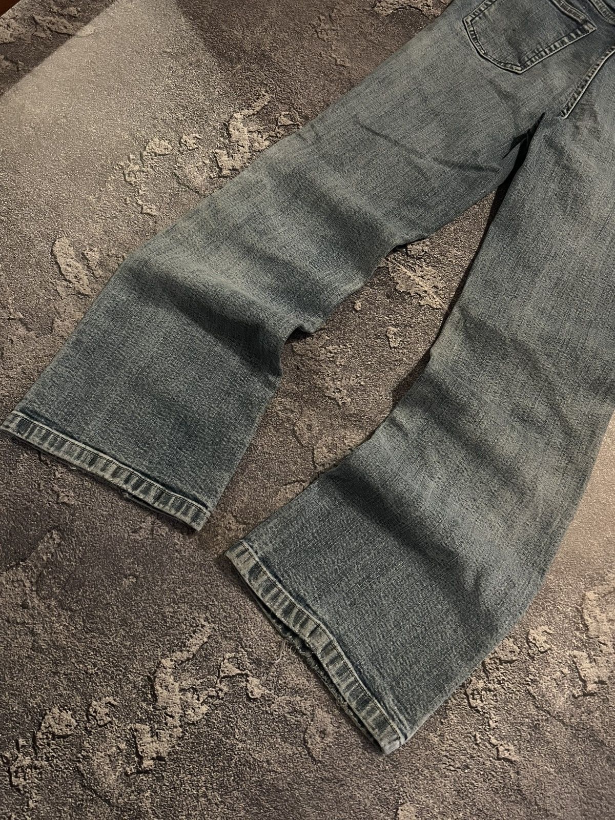 Vintage RARE Swag Light Flared Jeans / Archive Number Nine Style 90s Size US 28 / EU 44 - 3 Thumbnail