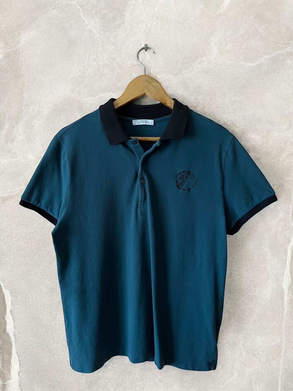 Versace VERSACE COLLECTION Big MEDUZA POLO tee T shirt gianni logo Size US L / EU 52-54 / 3 - 1 Thumbnail