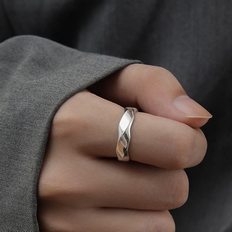 Jewelry Modern Jewelry Rings Open Size Chrome Ring (Size 7-13) Size ONE SIZE - 1 Thumbnail