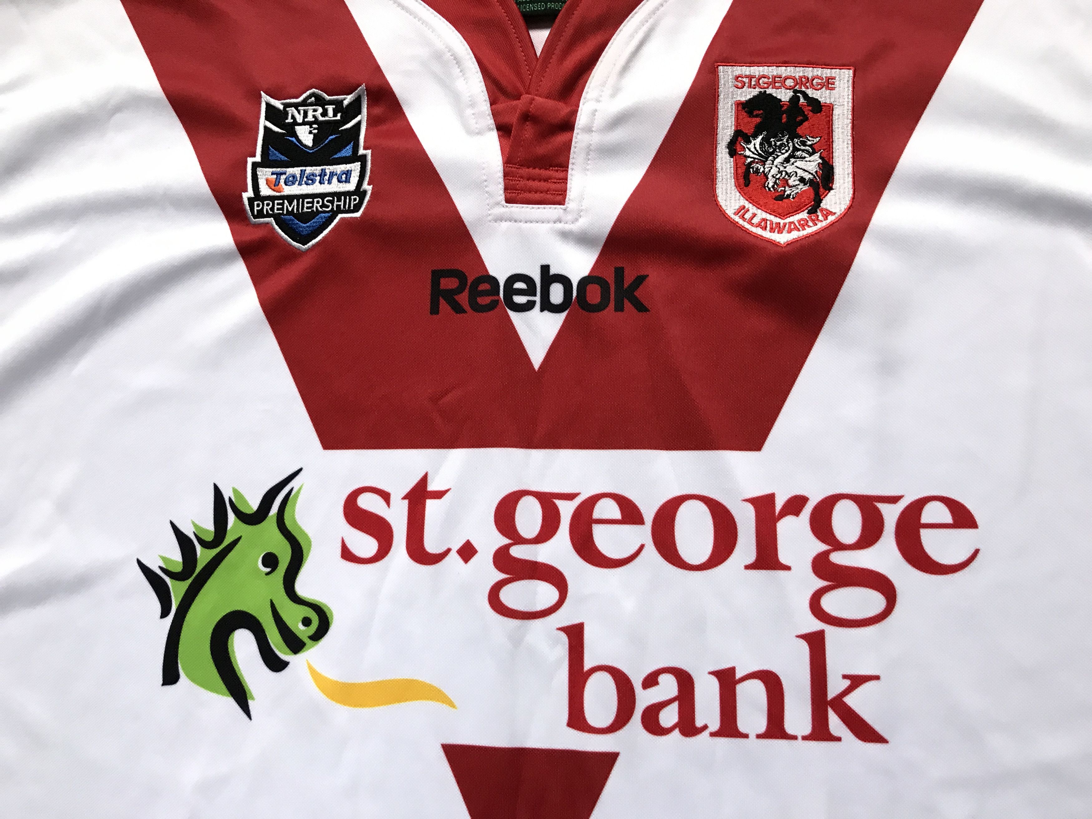 Reebok × Vintage Reebok St.George Illawarra Dragons Home Jersey 2012 NRL Size US XXL / EU 58 / 5 - 5 Thumbnail