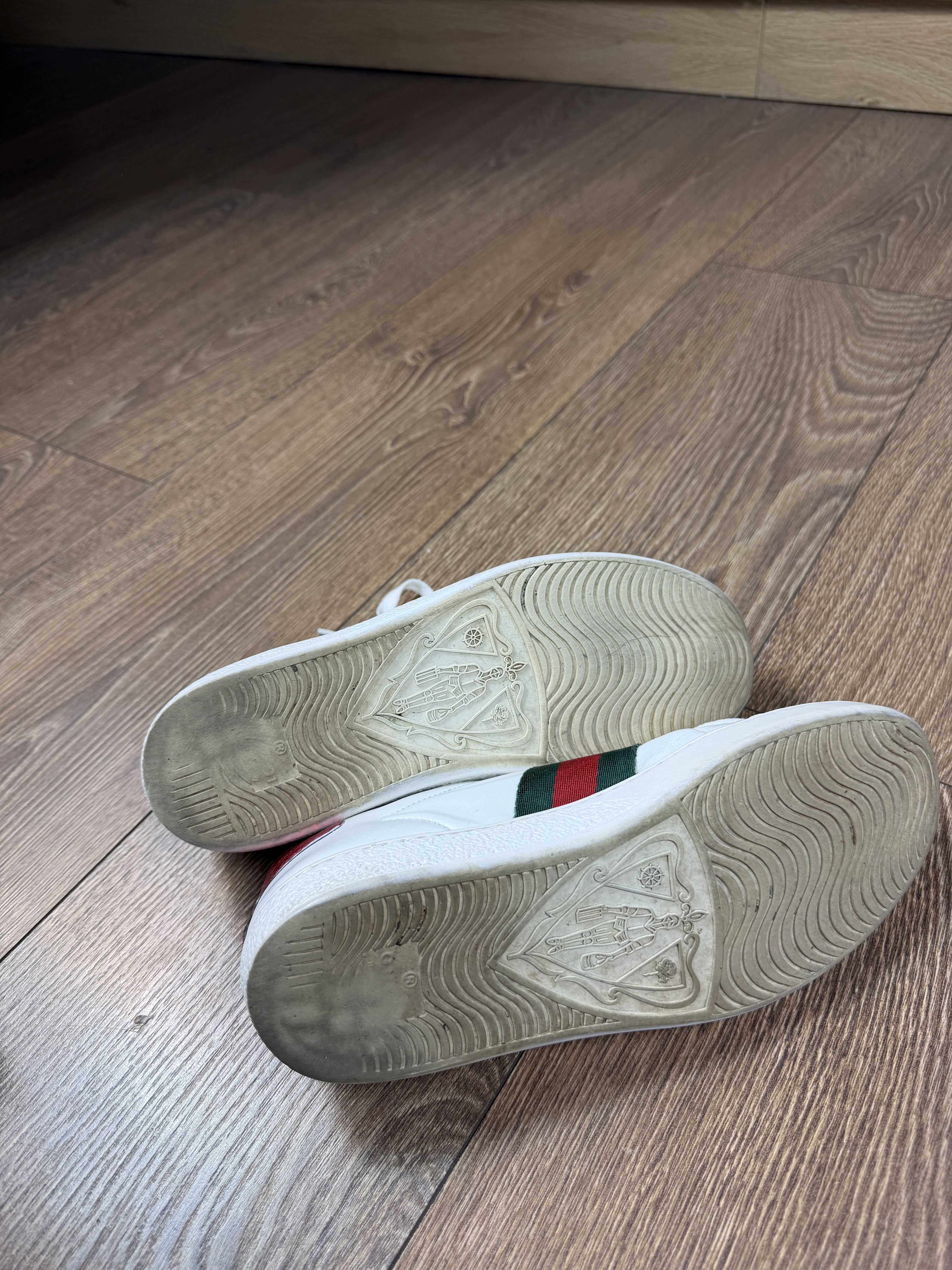 Gucci Gucci Ace White Leather Green red Crocodile Sneakers size36 Size US 5 / EU 37 - 6 Thumbnail