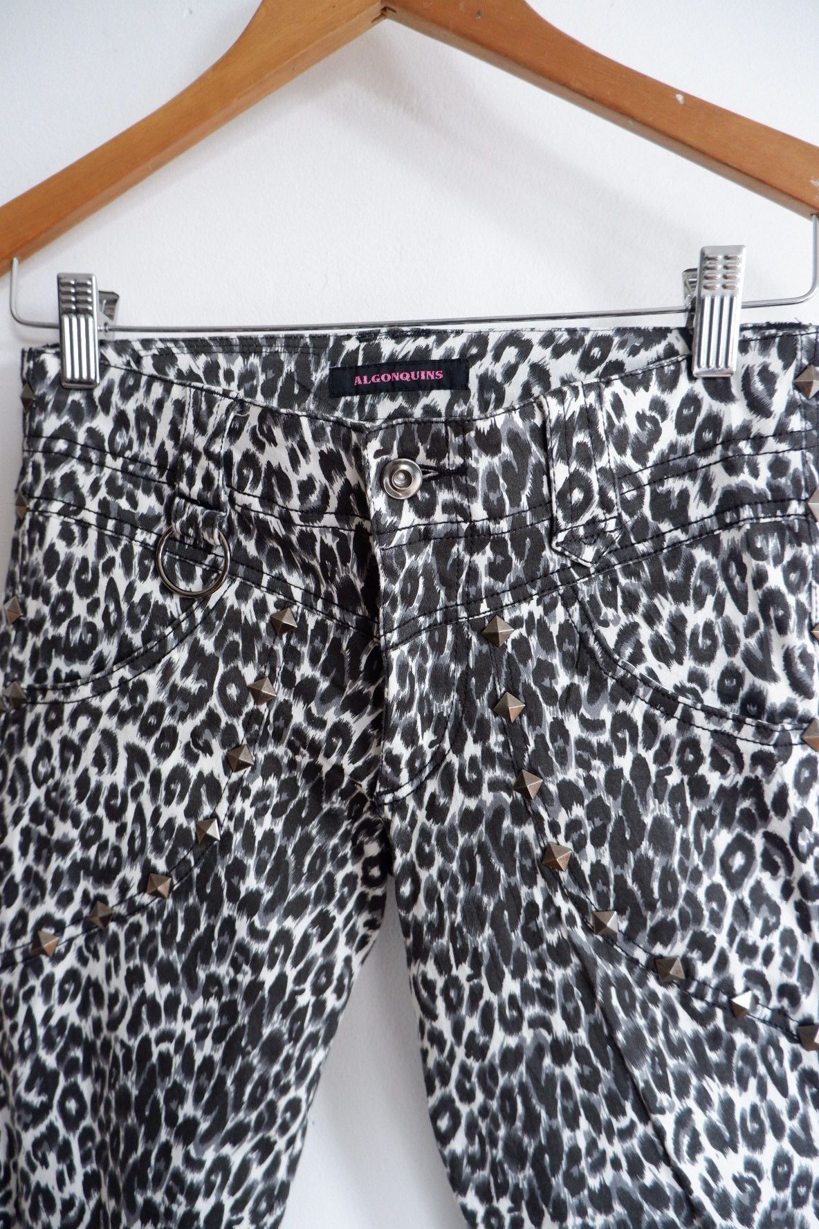 Japanese Brand Vintage Algonquins Gothic Leopard Pants Size 26" / US 2 / IT 38 - 4 Thumbnail