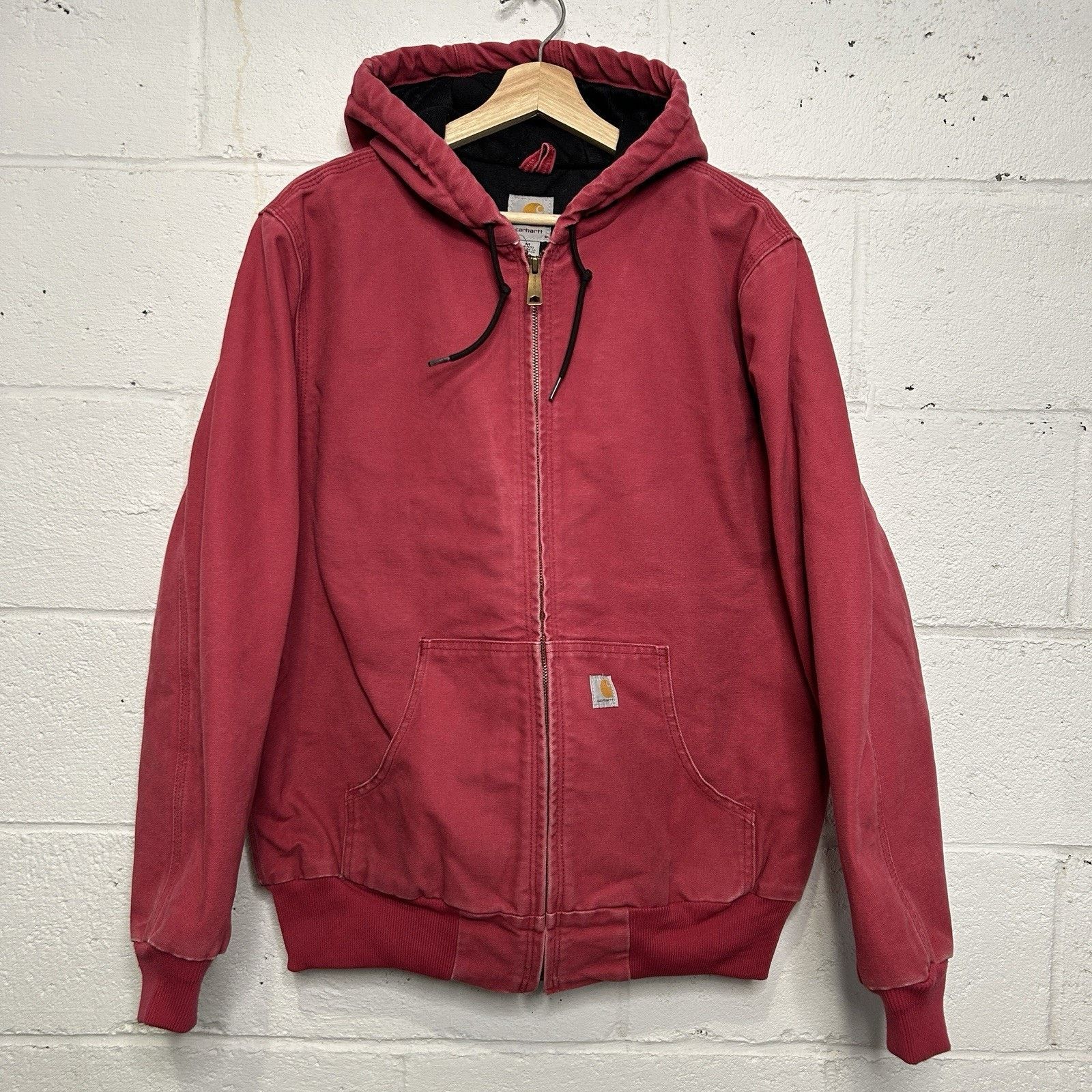 Carhartt Y2K Carhartt Quilted Hooded Jacket “Crabapple Pink” WJ130 Size M / US 6-8 / IT 42-44 - 1 Thumbnail