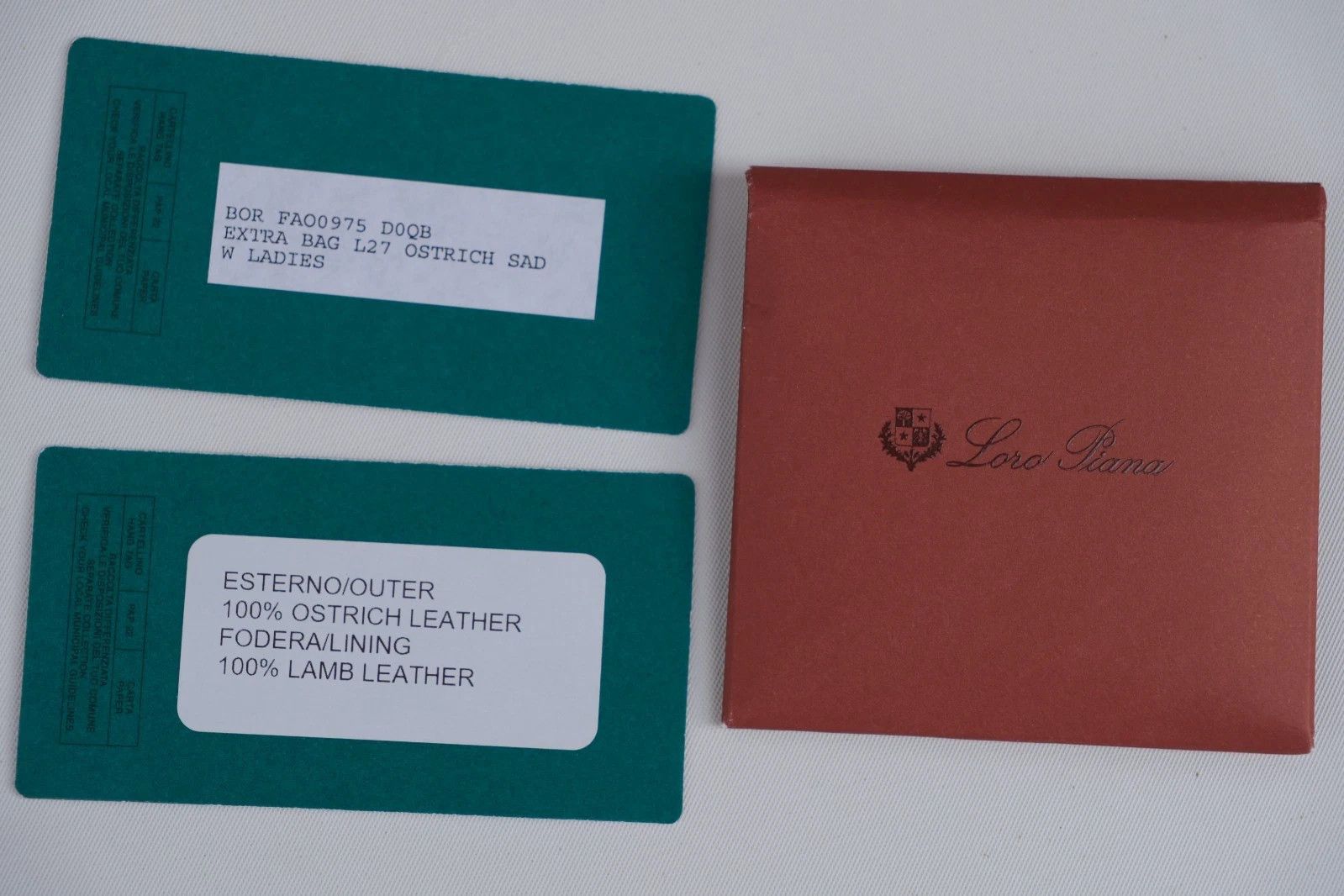 Loro Piana RARE Loro Piana Extra Bag Pocket L27 Ostrich Exotic Sun Gold Size ONE SIZE - 11 Thumbnail