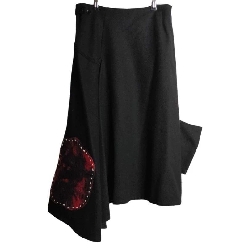 Yohji Yamamoto Yohji Yamamoto size 1 Irregular patchwork skirt 2506-Nexta Size 24" / US 00 / IT 34 - 1 Thumbnail