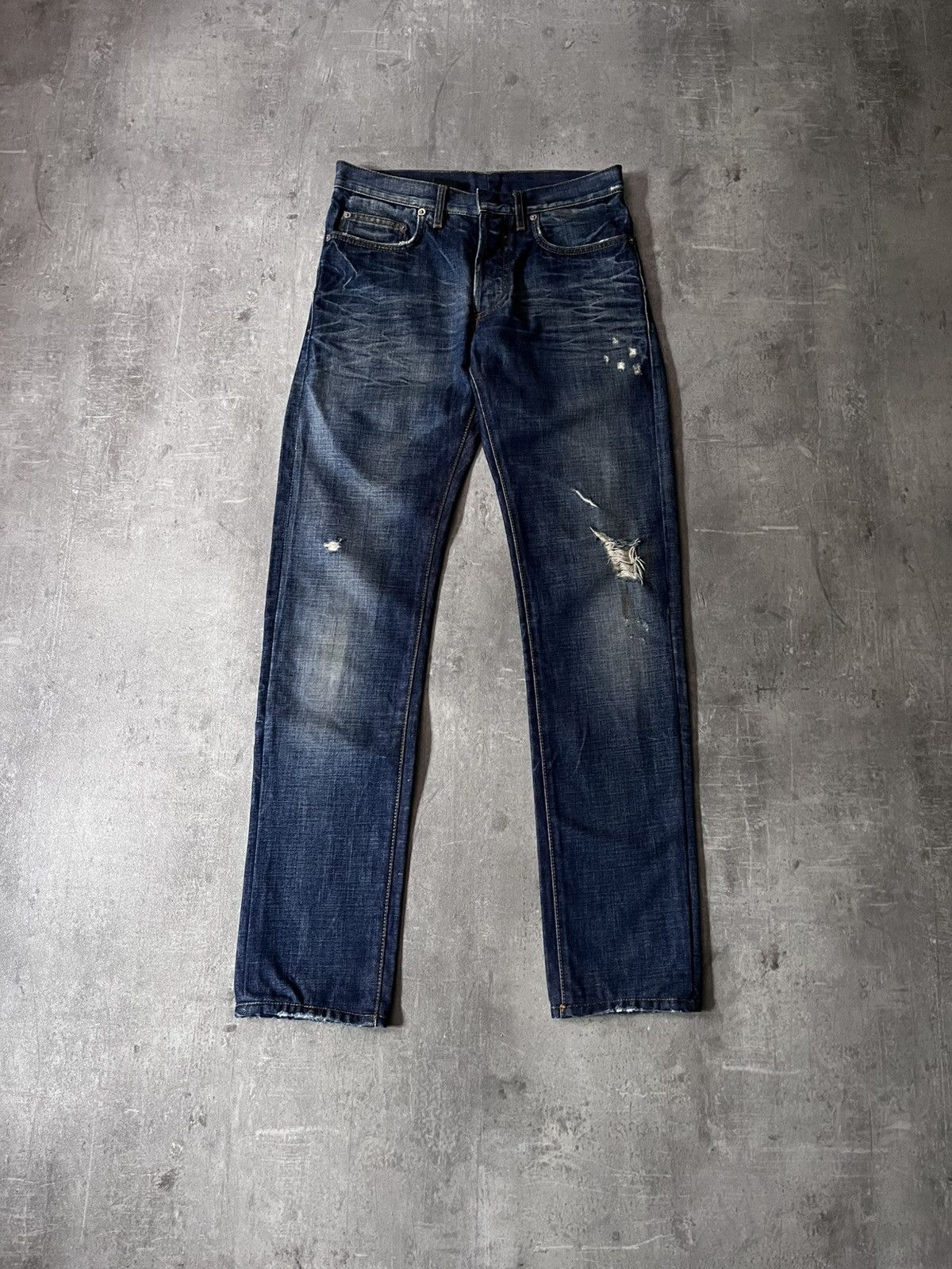 Dior AW10 Dior Homme Under My Truck Distressed Denim Jeans | Grailed