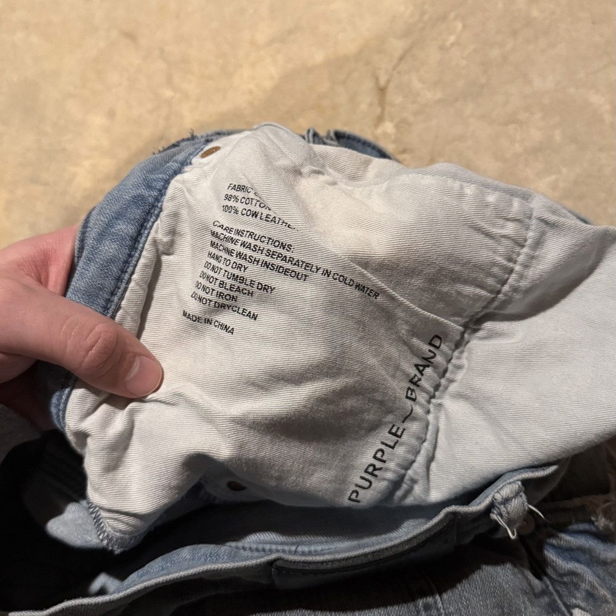 Purple Brand Purple Brand P005 Painters Waxed Indigo Slim Straight Denim Size US 40 / EU 56 - 9 Thumbnail