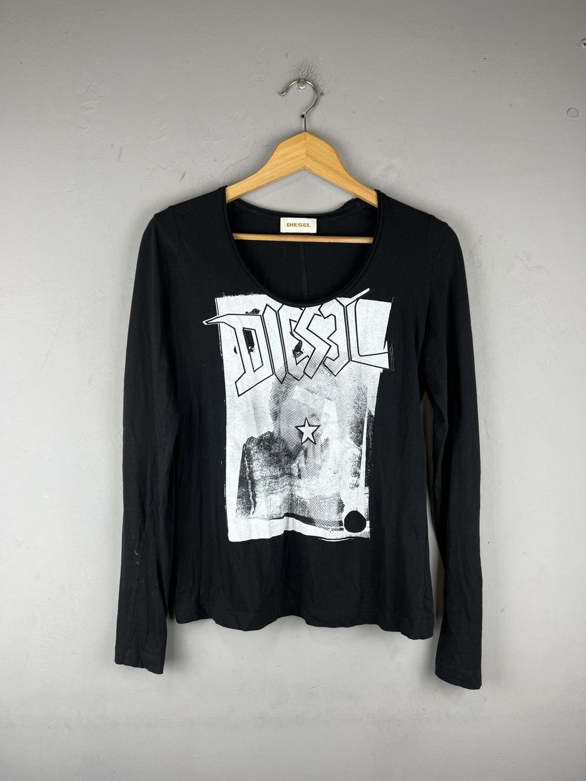 Diesel × Seditionaries × Vintage Vintage Diesel Longsleeve T-shirts Logo Y2K Avantgarde 90s Size M / US 6-8 / IT 42-44 - 1 Thumbnail