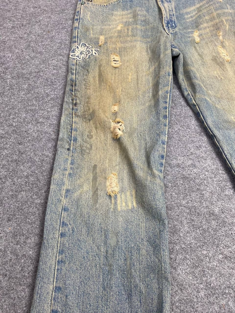 American Apparel america and first distressed denim nice design Size US 34 / EU 50 - 5 Thumbnail