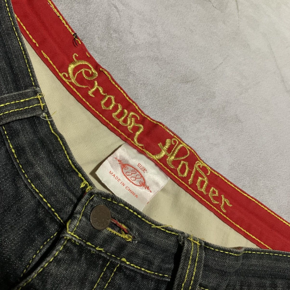 Other Y2K Crown Holder Embroidery Jorts Denim Pants Size US 38 / EU 54 - 10 Thumbnail