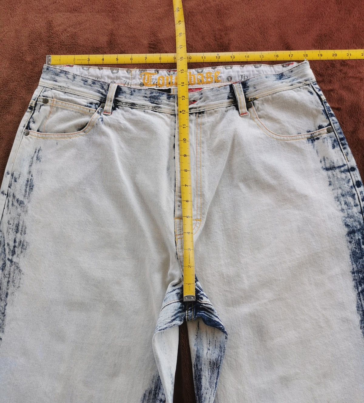 Ecko Unltd. Baggy Touchbase Style 935 White Denim Jeans Size US 36 / EU 52 - 12 Thumbnail