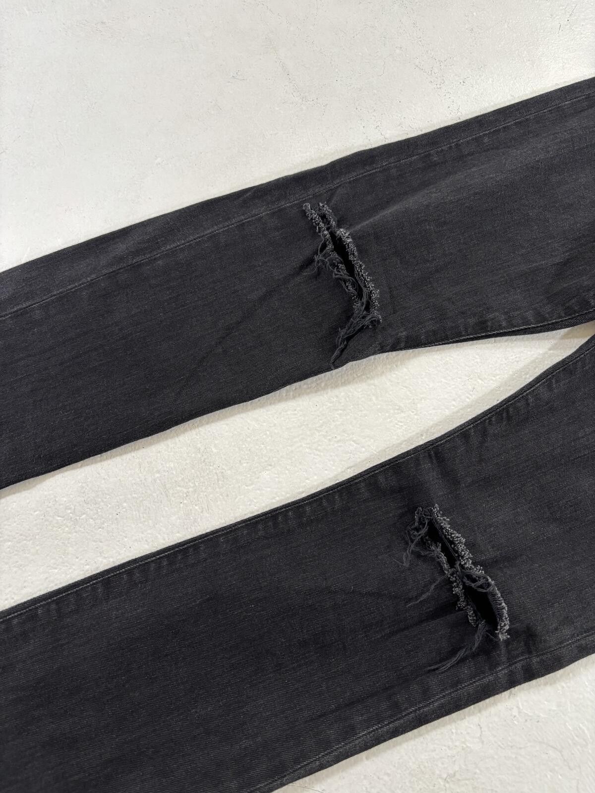 Saint Laurent Paris Saint Laurent Black D02 Knife cuts Size US 32 / EU 48 - 3 Thumbnail
