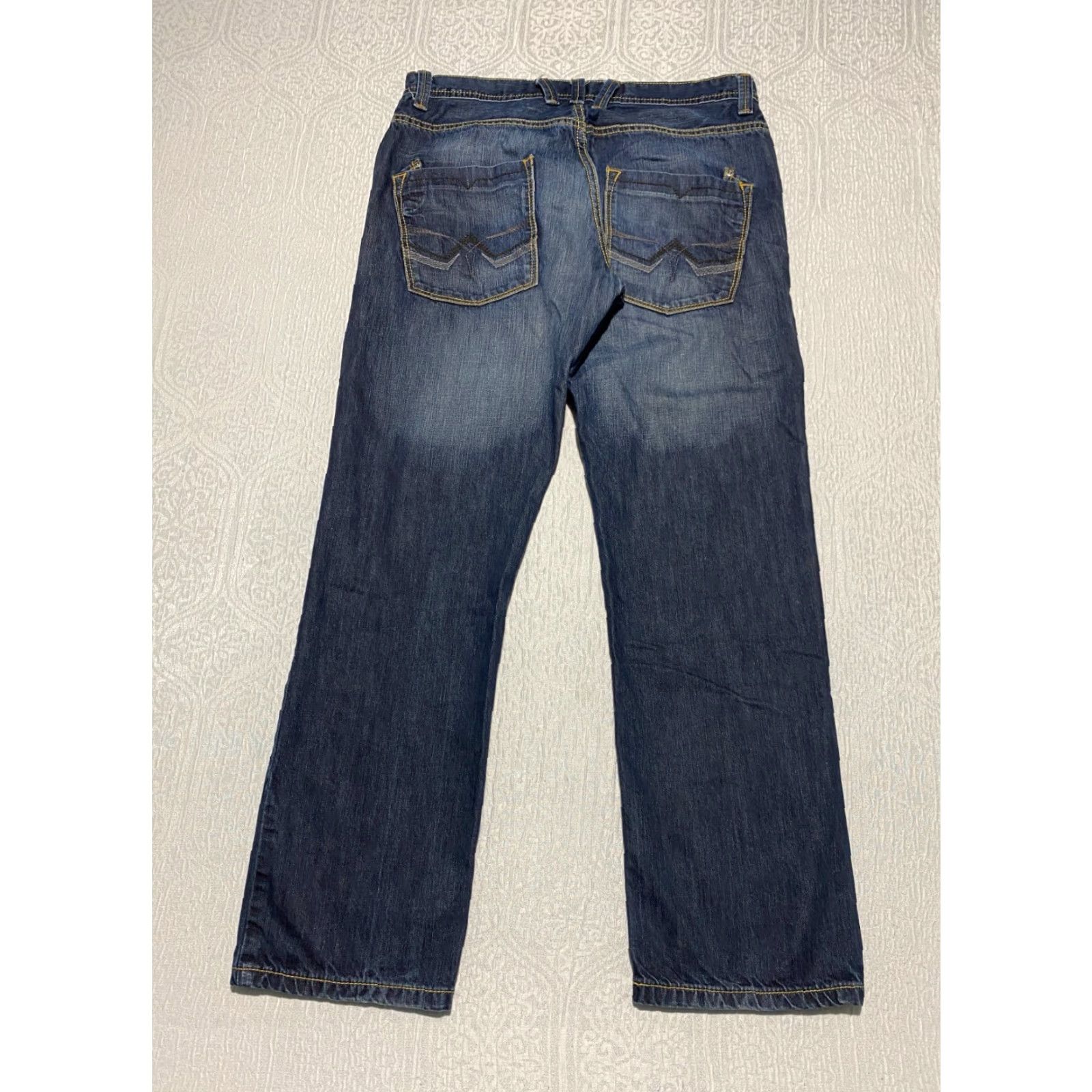 DKNY DKNY Jeans Men’s Size 34×30 Blue Embroidered Pockets Denim Straight 34 30 in Inseam Regular N/A Size US 34 / EU 50 - 2 Thumbnail