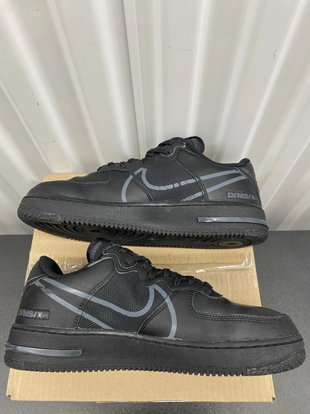 Nike Nike Air Force 1 Low React Triple Black CT1020002 Size 11 Size US 11 / EU 44 - 3 Thumbnail