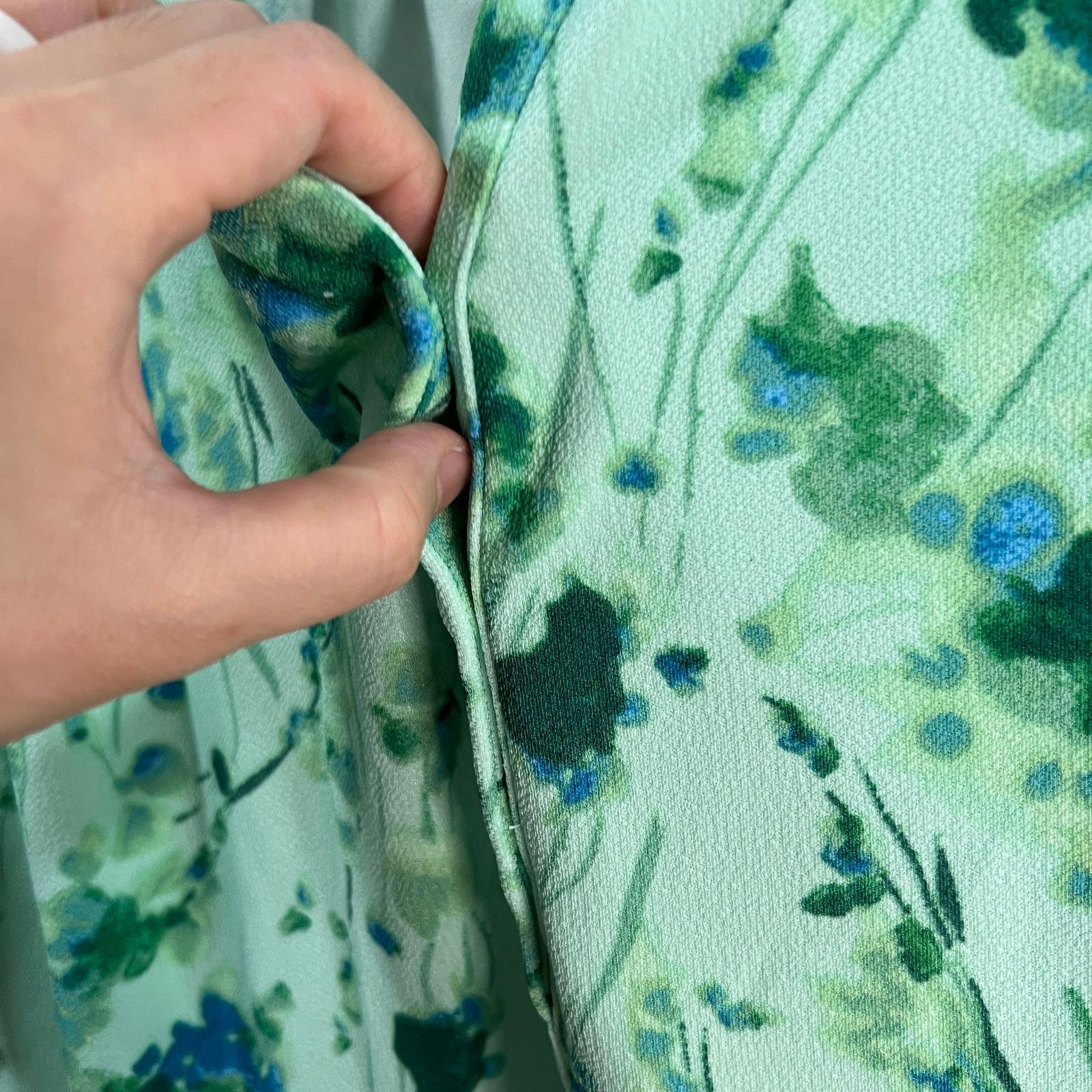 Other Isaac Mizrahi Live! Tall Printed Pebble Knit Dress Green Size XL / US 12-14 / IT 48-50 - 10 Thumbnail