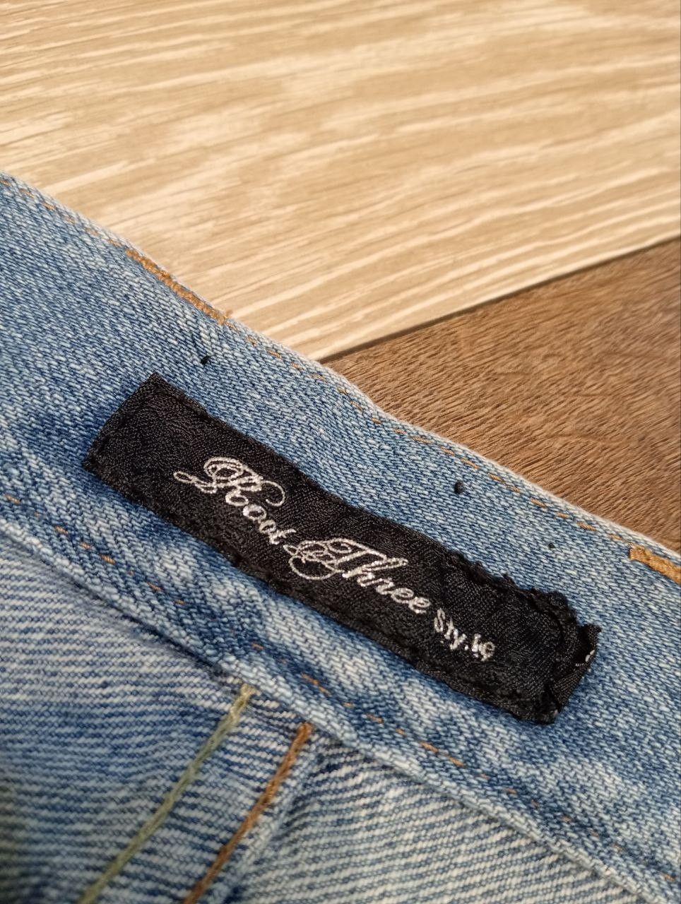 Japanese Brand JAPANESE ROOT THREE BLUE DENIM FLARED PANTS Size US 34 / EU 50 - 7 Thumbnail