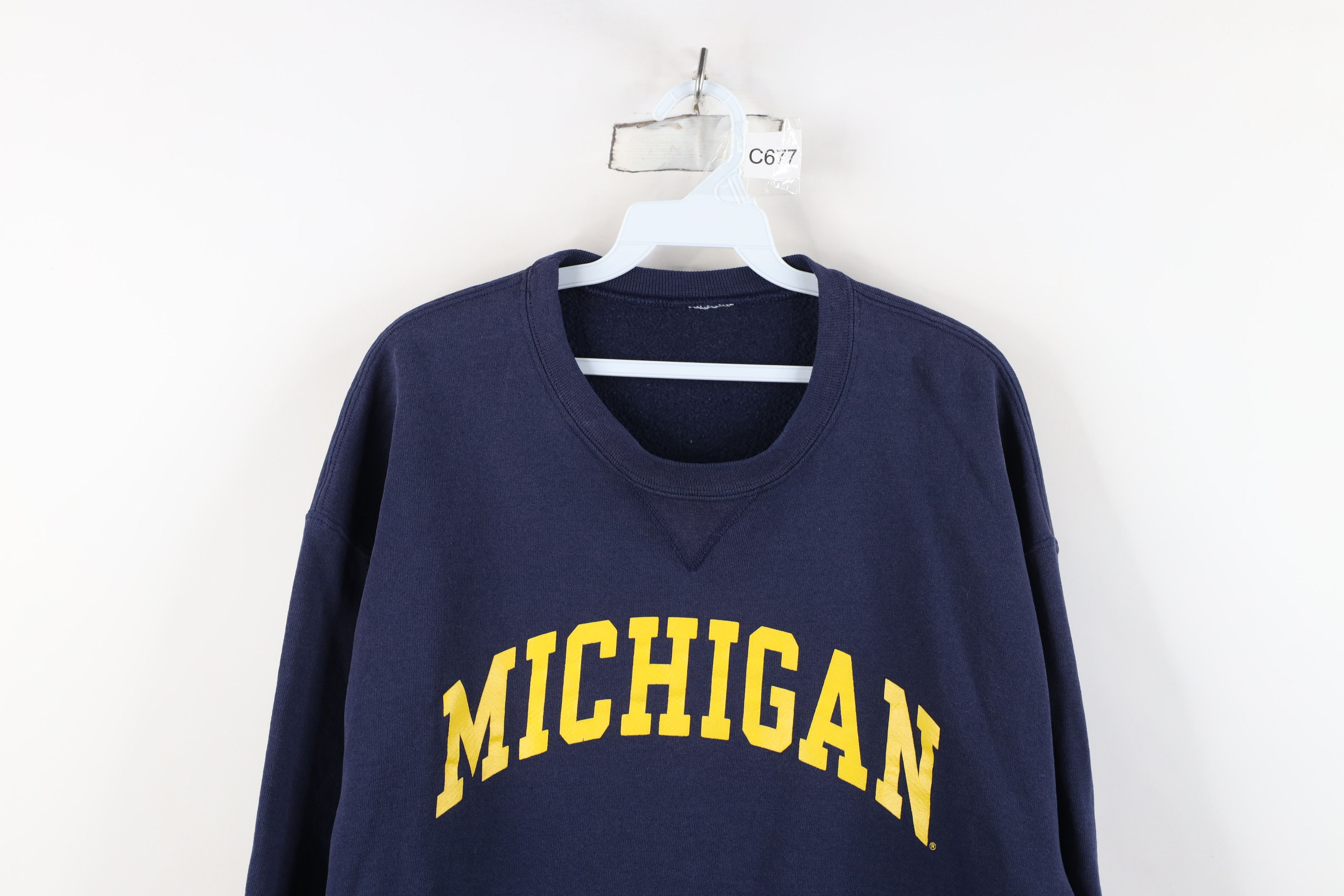 Russell Athletic Vintage 90s Russell Athletic University Michigan Sweatshirt Size US M / EU 48-50 / 2 - 2 Thumbnail